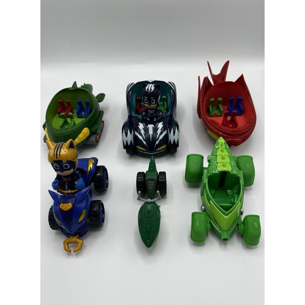 PJ Masks Lot Catboy Car Gekko Mobile Action Figures Luna Hero Vehicles Toy